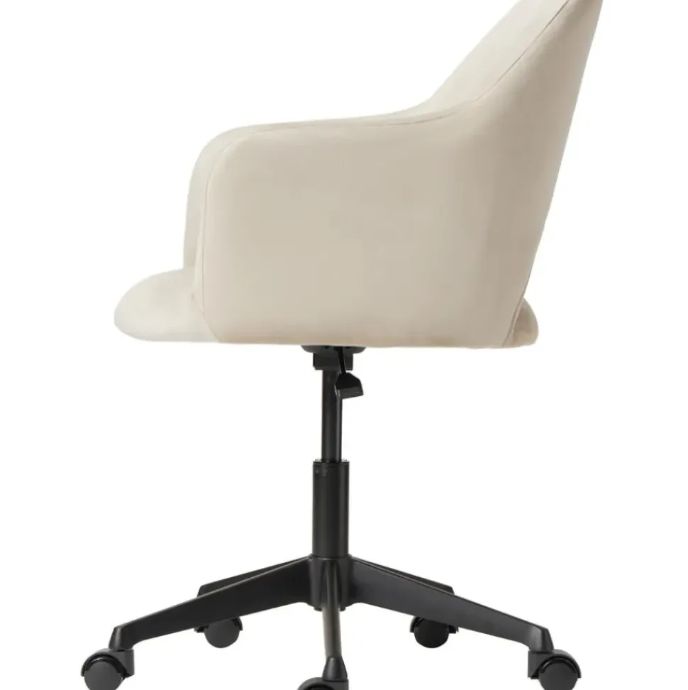 Silla De Oficina Con Reposabrazos De Terciopelo Rachel, Altura Regulable