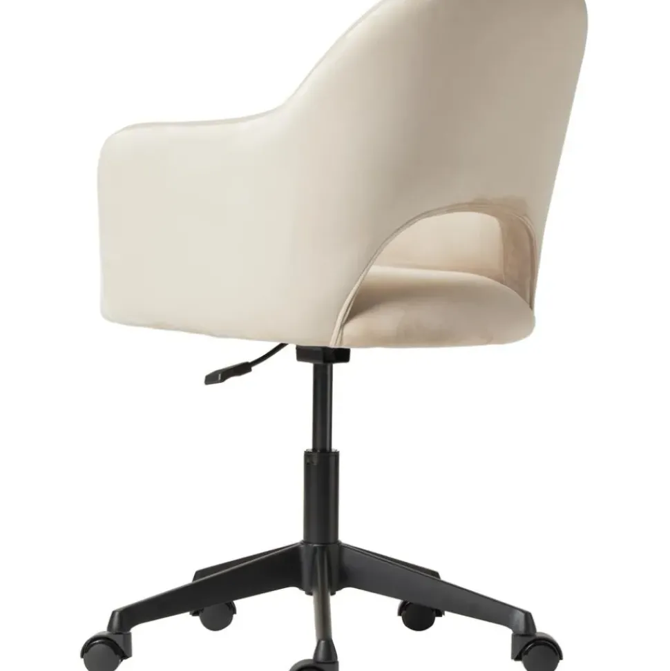 Silla De Oficina Con Reposabrazos De Terciopelo Rachel, Altura Regulable