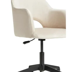 Silla De Oficina Con Reposabrazos De Terciopelo Rachel, Altura Regulable