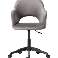 Silla De Oficina Con Reposabrazos De Terciopelo Rachel, Altura Regulable