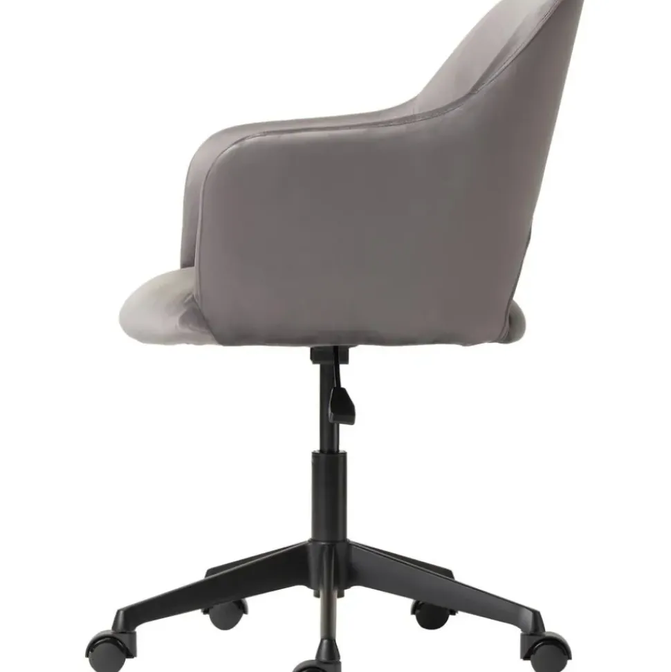 Silla De Oficina Con Reposabrazos De Terciopelo Rachel, Altura Regulable