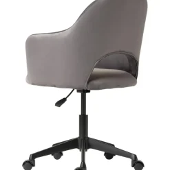 Silla De Oficina Con Reposabrazos De Terciopelo Rachel, Altura Regulable