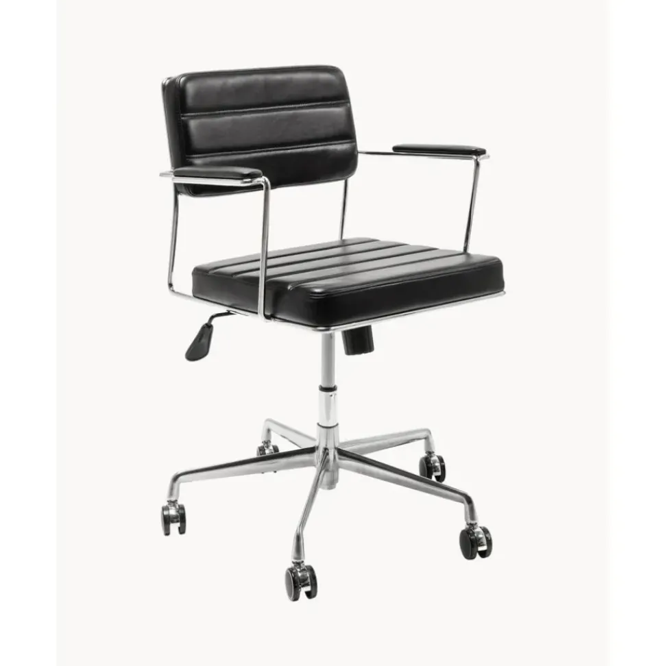 Silla De Oficina De Cuero Sintetico Dottore