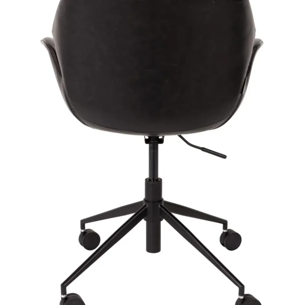 Silla De Oficina De Cuero Sintetico Nikki, Altura Regulable