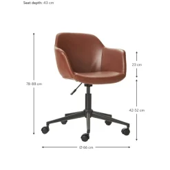 Silla De Oficina De Cuero Sintetico Fiji