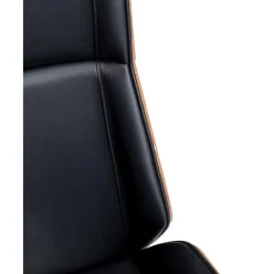 Silla De Oficina De Cuero Sintetico Rouven, Altura Regulable