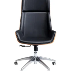 Silla De Oficina De Cuero Sintetico Rouven, Altura Regulable