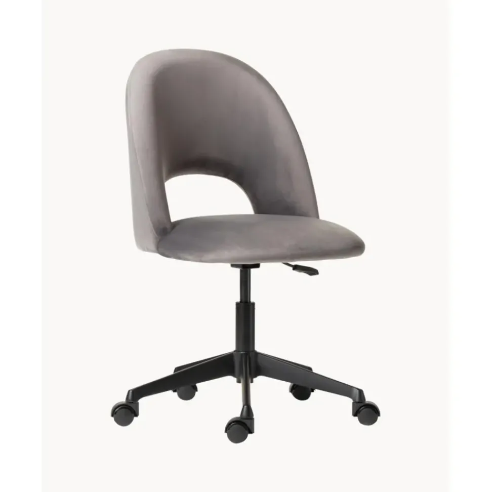 Silla De Oficina De Terciopelo Rachel, Altura Regulable