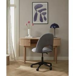 Silla De Oficina De Terciopelo Rachel, Altura Regulable