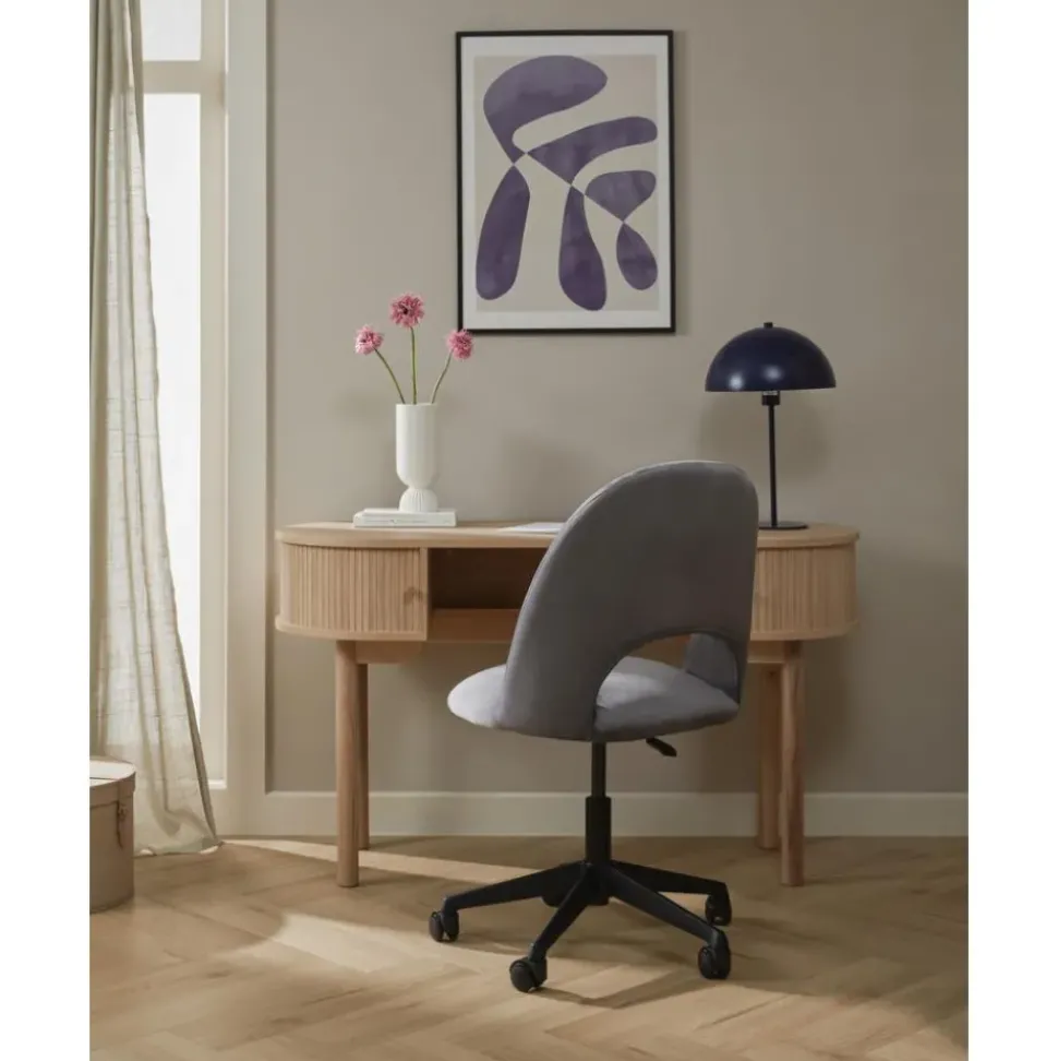 Silla De Oficina De Terciopelo Rachel, Altura Regulable