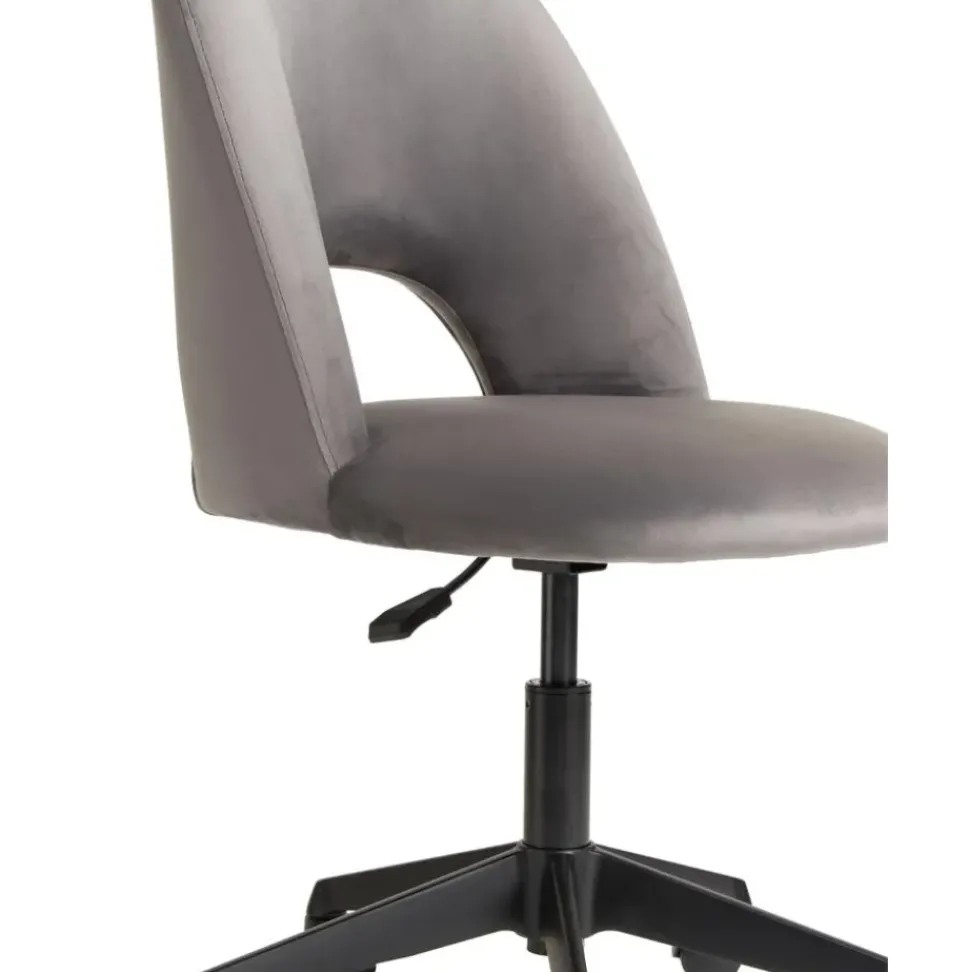 Silla De Oficina De Terciopelo Rachel, Altura Regulable