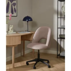 Silla De Oficina De Terciopelo Rachel, Altura Regulable