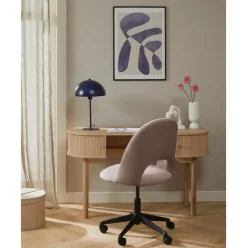 Silla De Oficina De Terciopelo Rachel, Altura Regulable