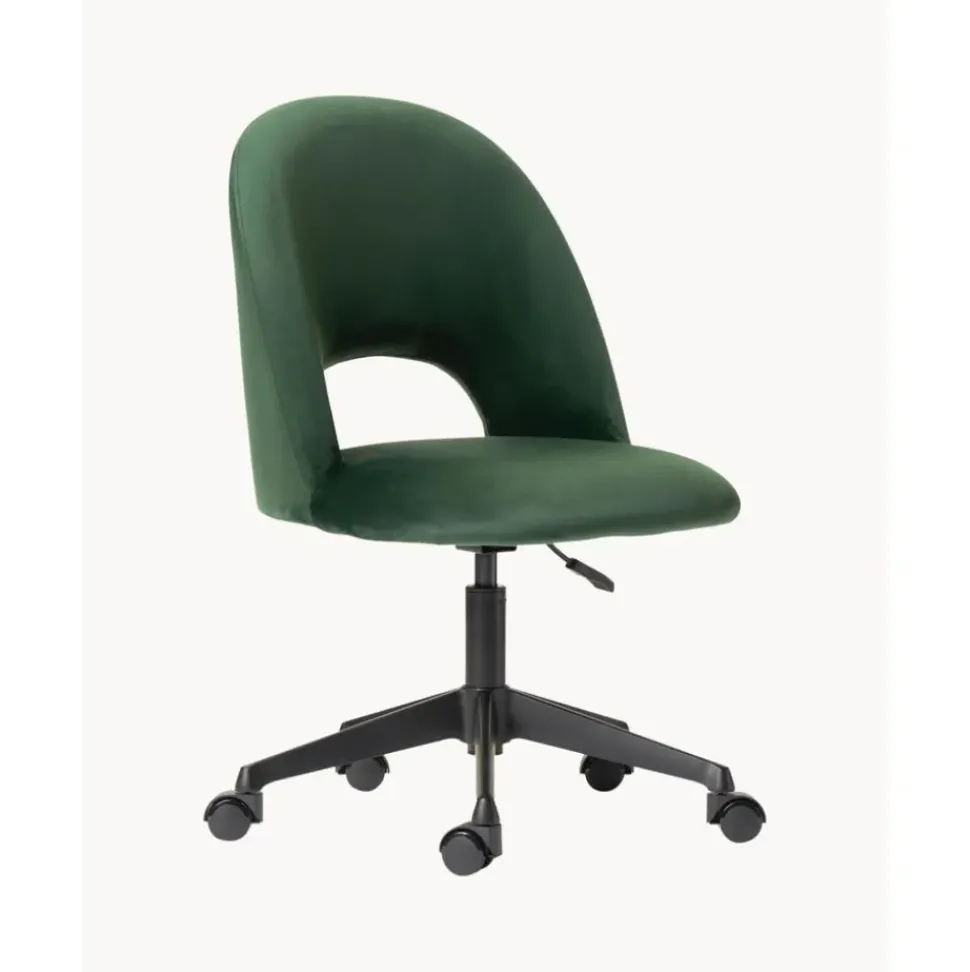 Silla De Oficina De Terciopelo Rachel, Altura Regulable