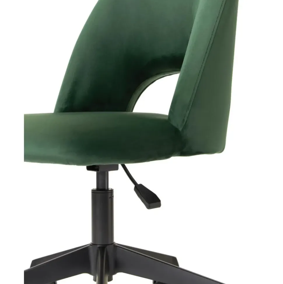 Silla De Oficina De Terciopelo Rachel, Altura Regulable