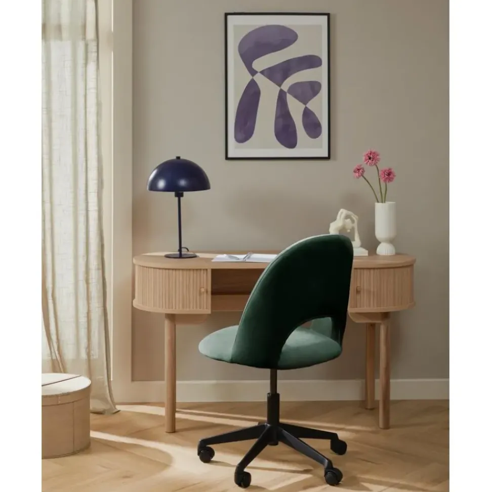 Silla De Oficina De Terciopelo Rachel, Altura Regulable