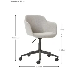 Silla De Oficina Tapizada Fiji