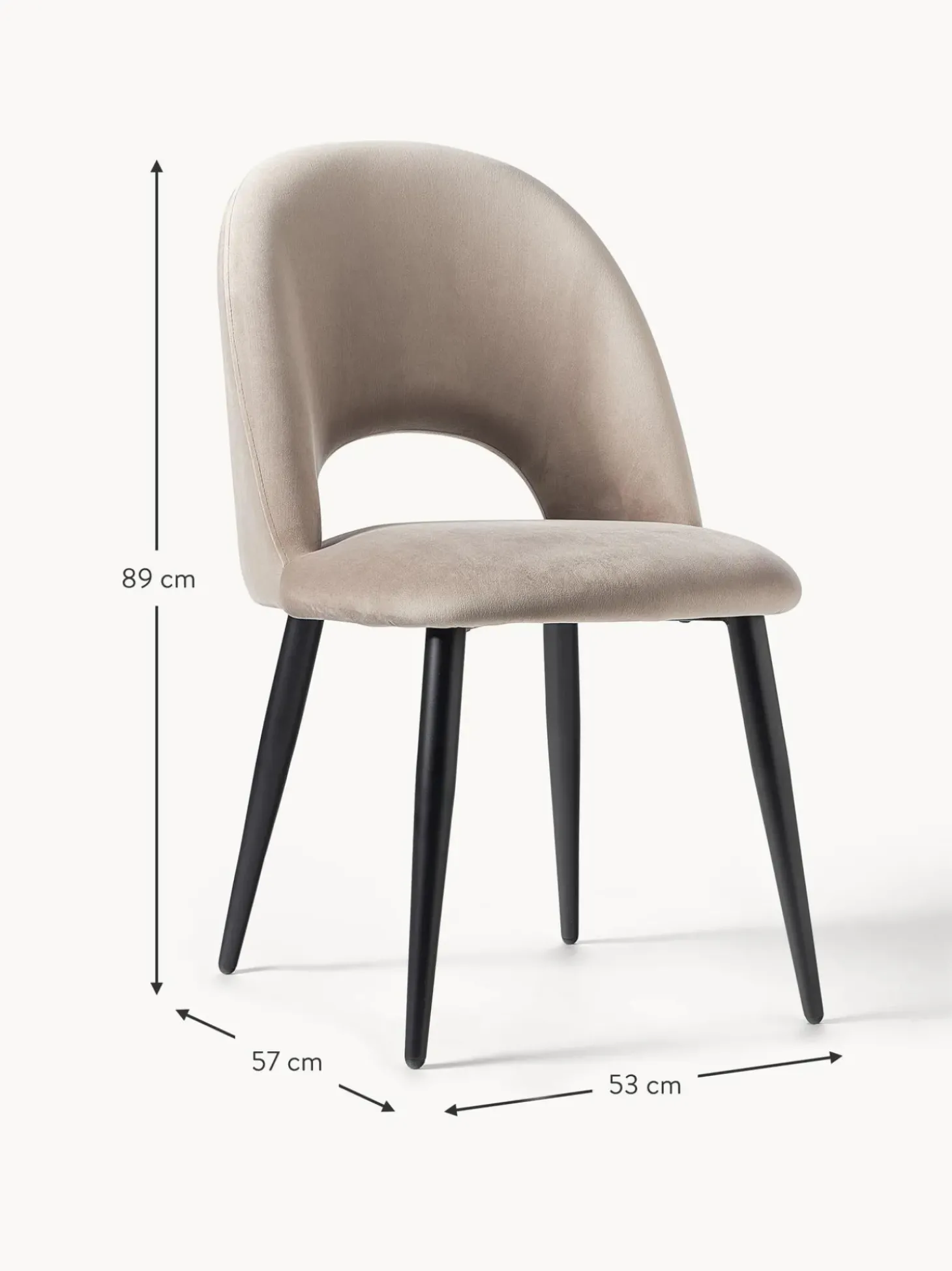 Silla De Terciopelo Rachel