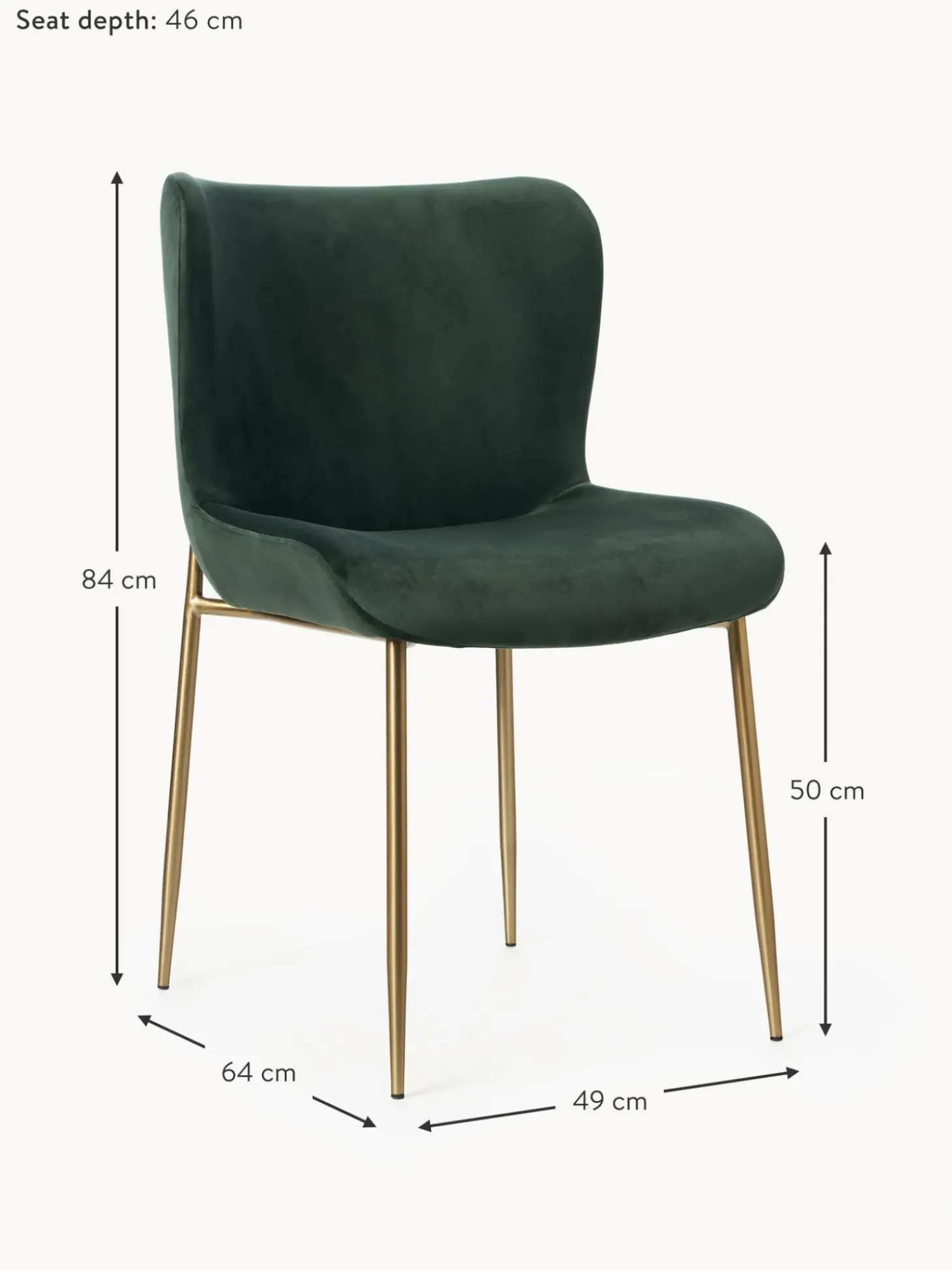 Silla De Terciopelo Tess