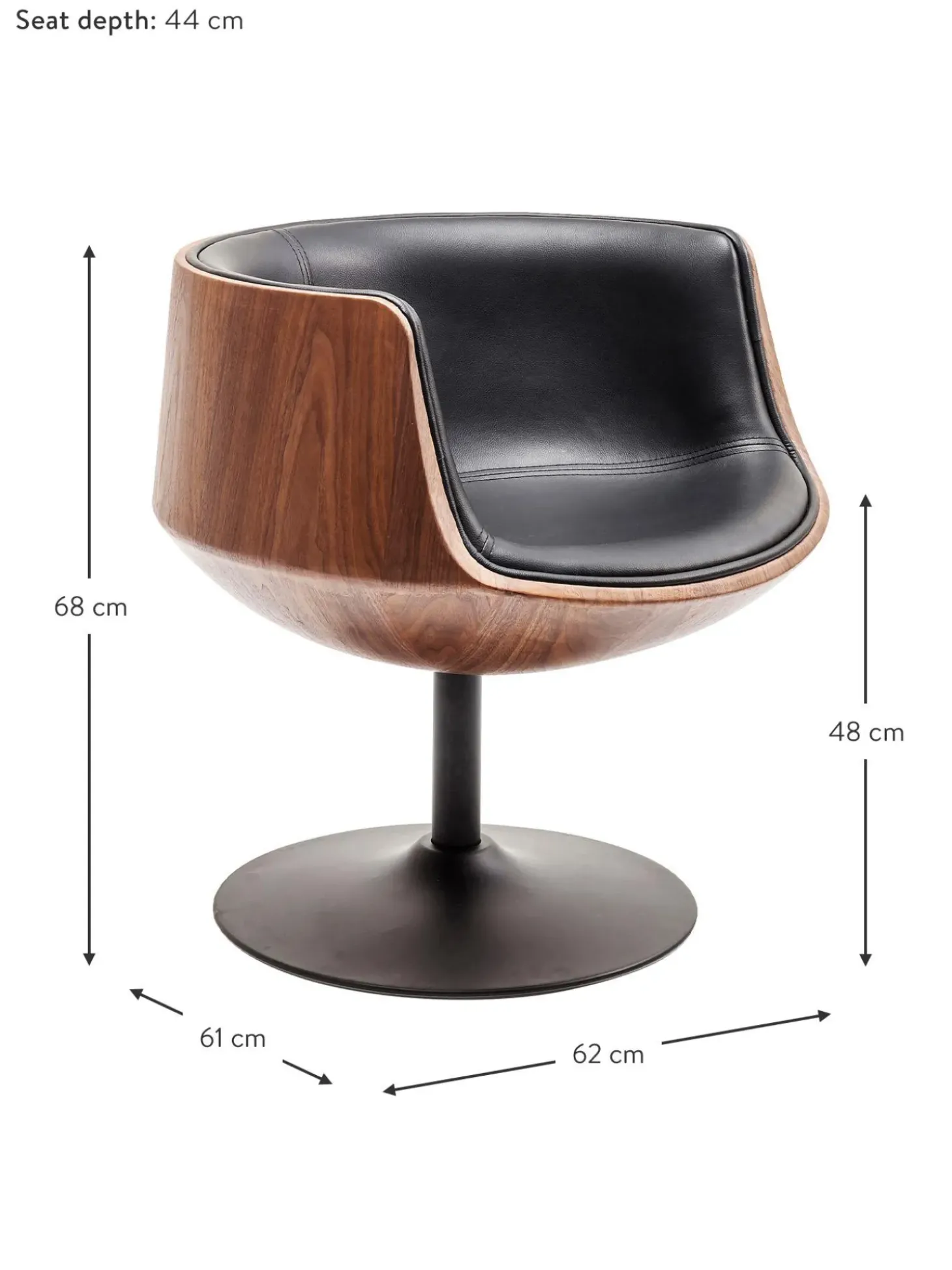 Silla Giratoria Club, Estilo Retro