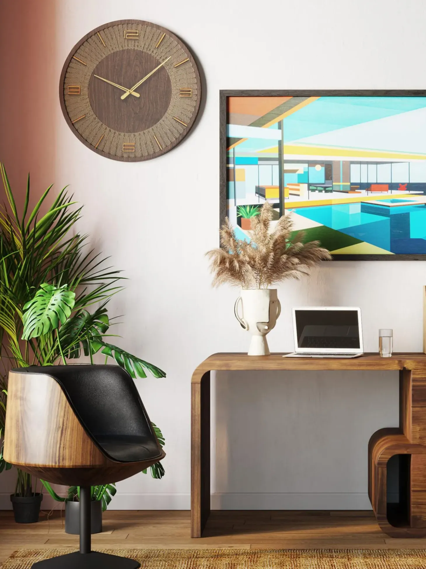 Silla Giratoria Club, Estilo Retro