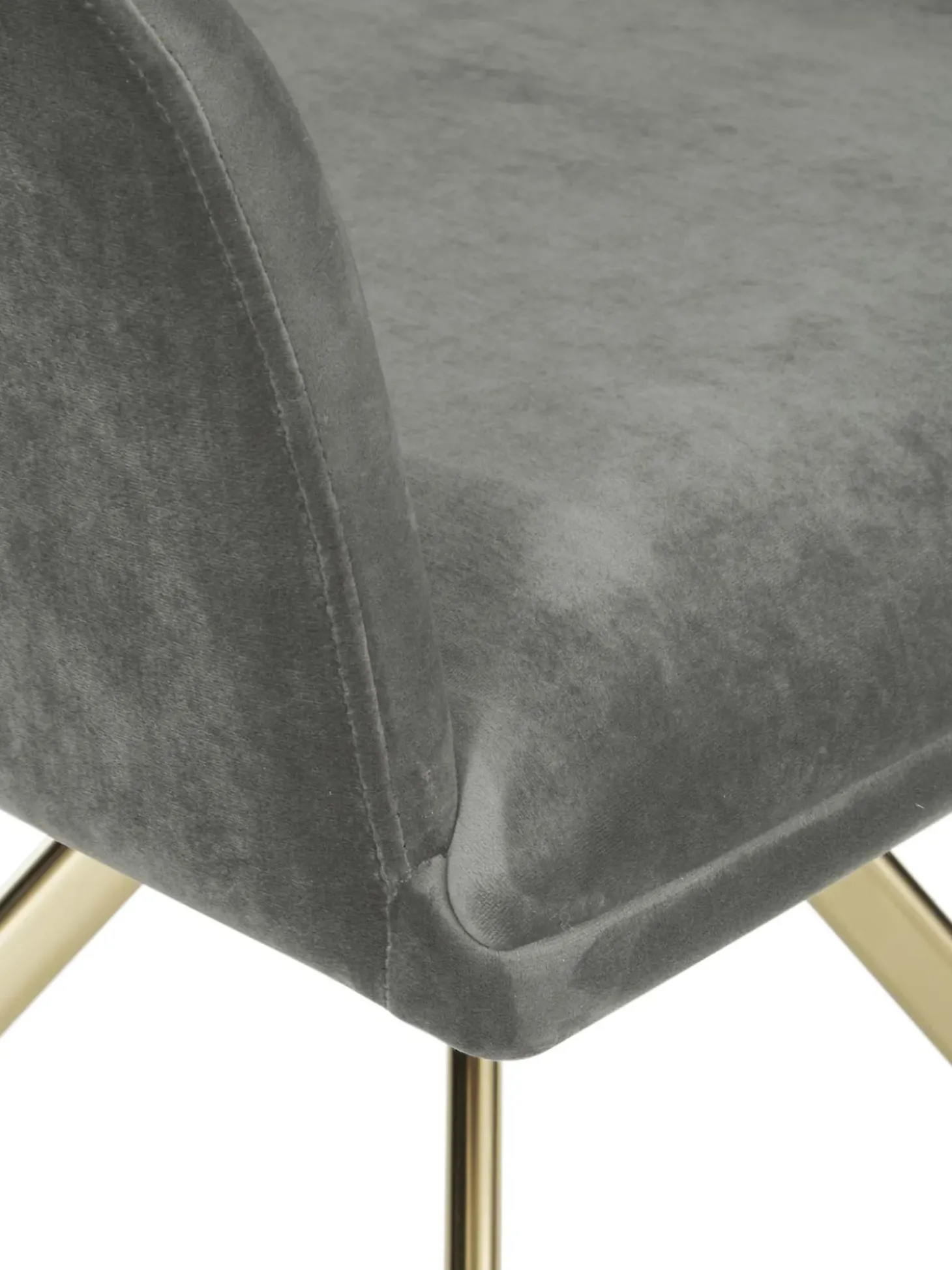 Silla Giratoria Con Reposabrazos De Terciopelo Lola