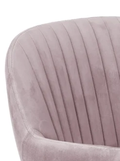 Silla Giratoria Con Reposabrazos De Terciopelo Lola