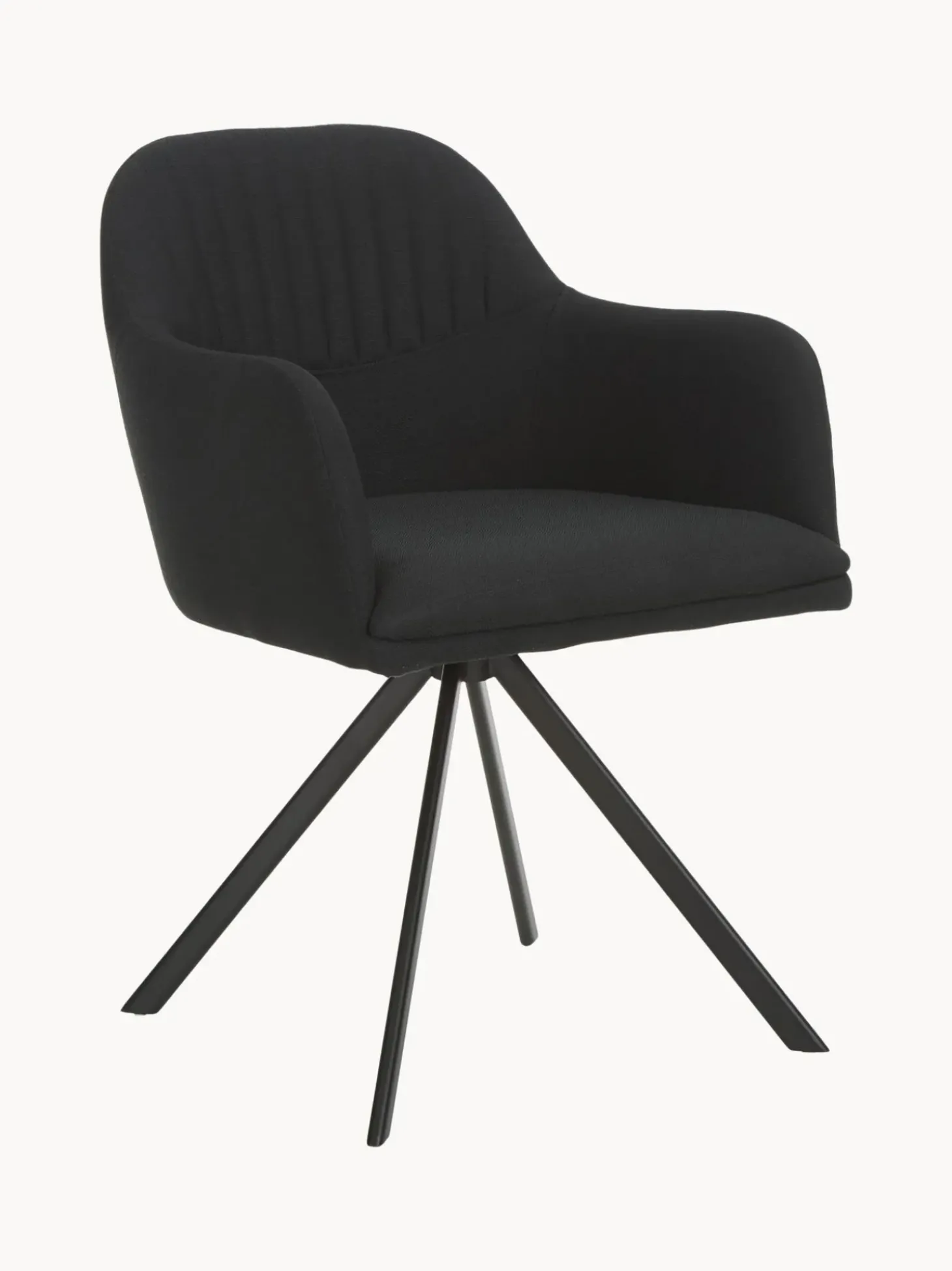 Silla Giratoria Con Reposabrazos Tapizada Lola