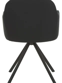 Silla Giratoria Con Reposabrazos Tapizada Lola