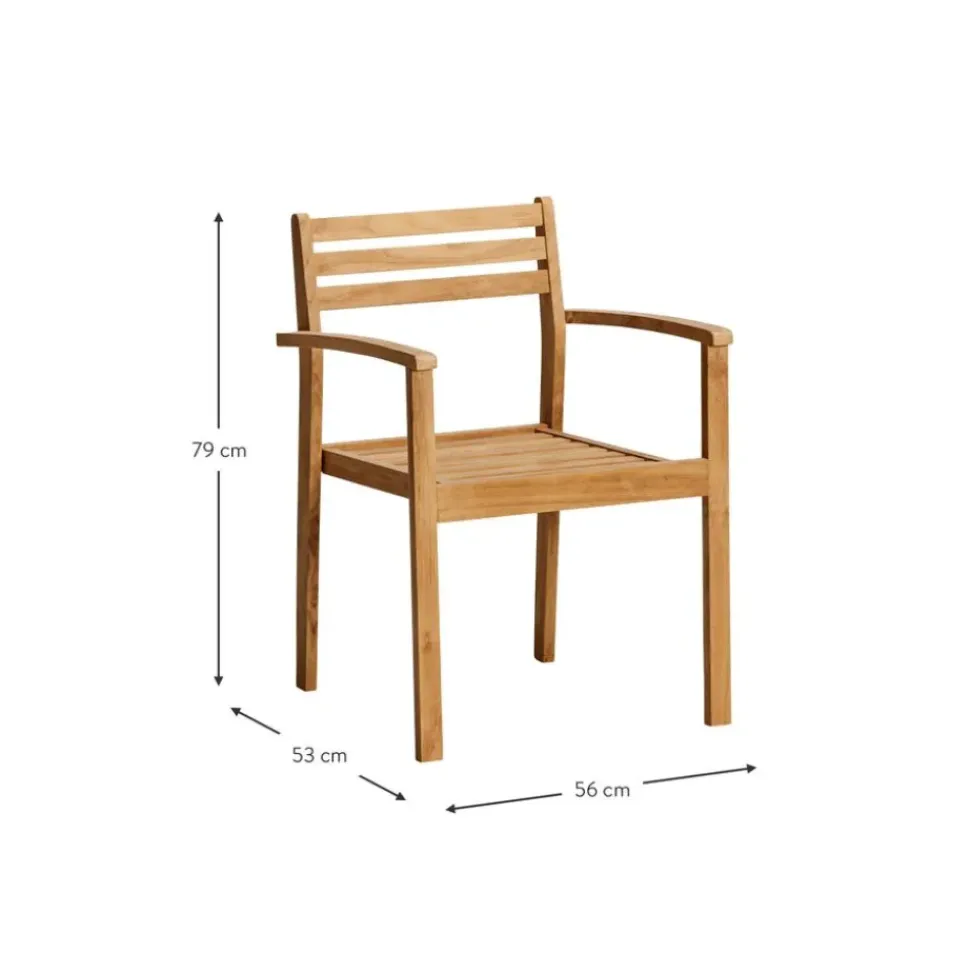 Silla Para Exterior De Teca Oxford