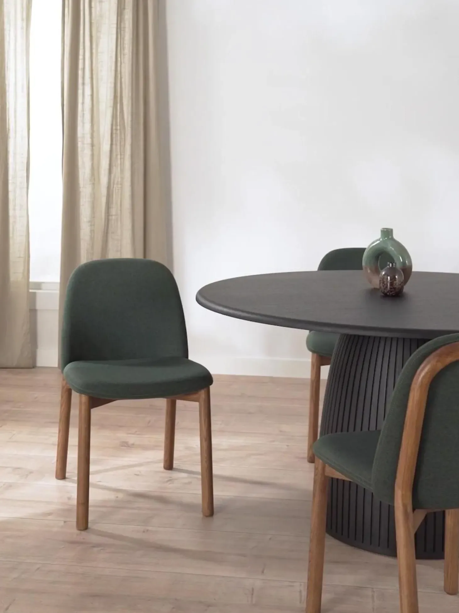 Silla Tapizada De Madera De Fresno Julie