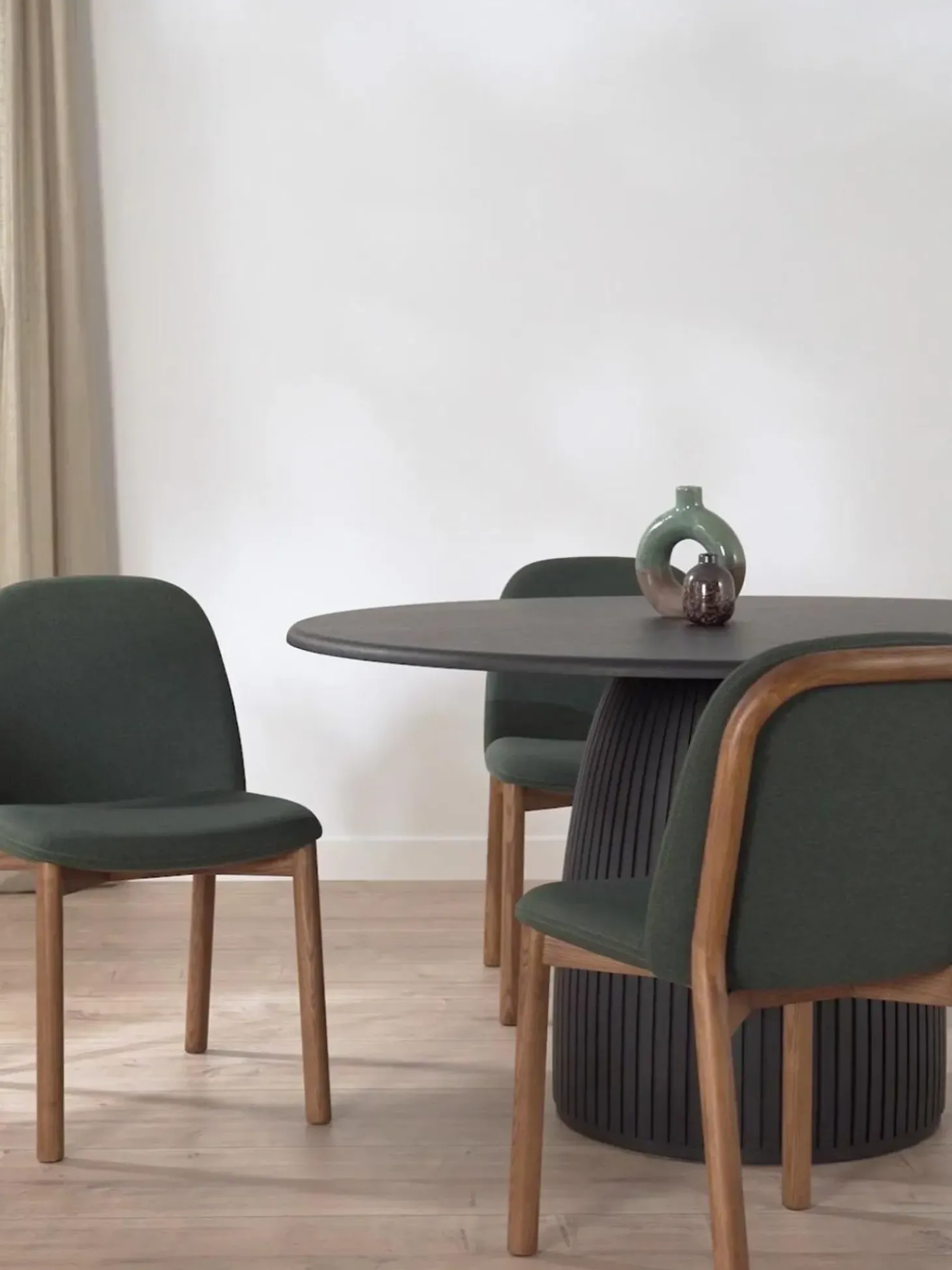 Silla Tapizada De Madera De Fresno Julie