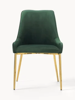 Silla Tapizada En Terciopelo Ava