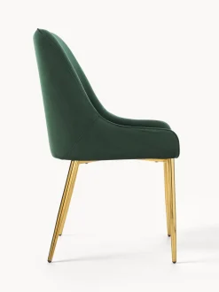 Silla Tapizada En Terciopelo Ava