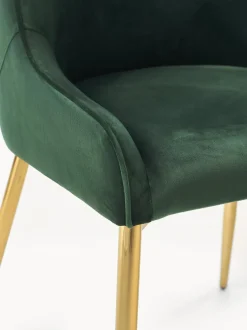 Silla Tapizada En Terciopelo Ava