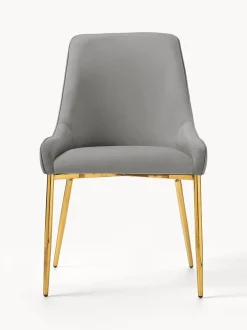 Silla Tapizada En Terciopelo Ava