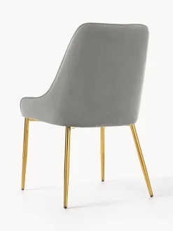 Silla Tapizada En Terciopelo Ava