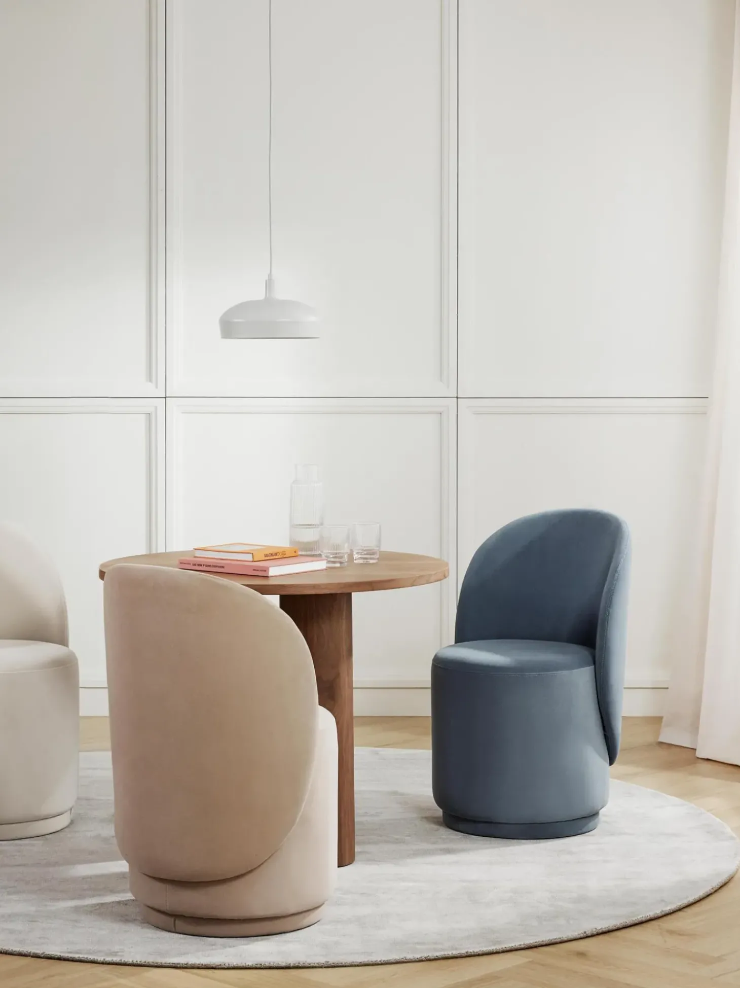 Silla Tapizada En Terciopelo Zeyno