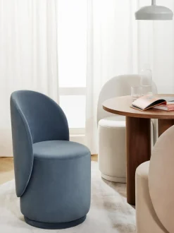 Silla Tapizada En Terciopelo Zeyno