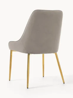 Silla Tapizada En Terciopelo Ava