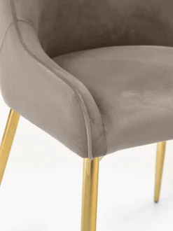 Silla Tapizada En Terciopelo Ava