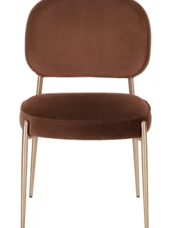 Silla Tapizada En Terciopelo Viggo