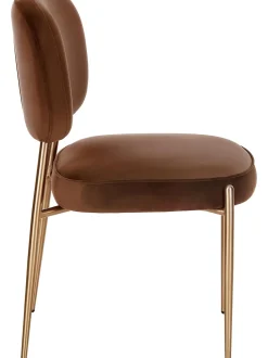 Silla Tapizada En Terciopelo Viggo