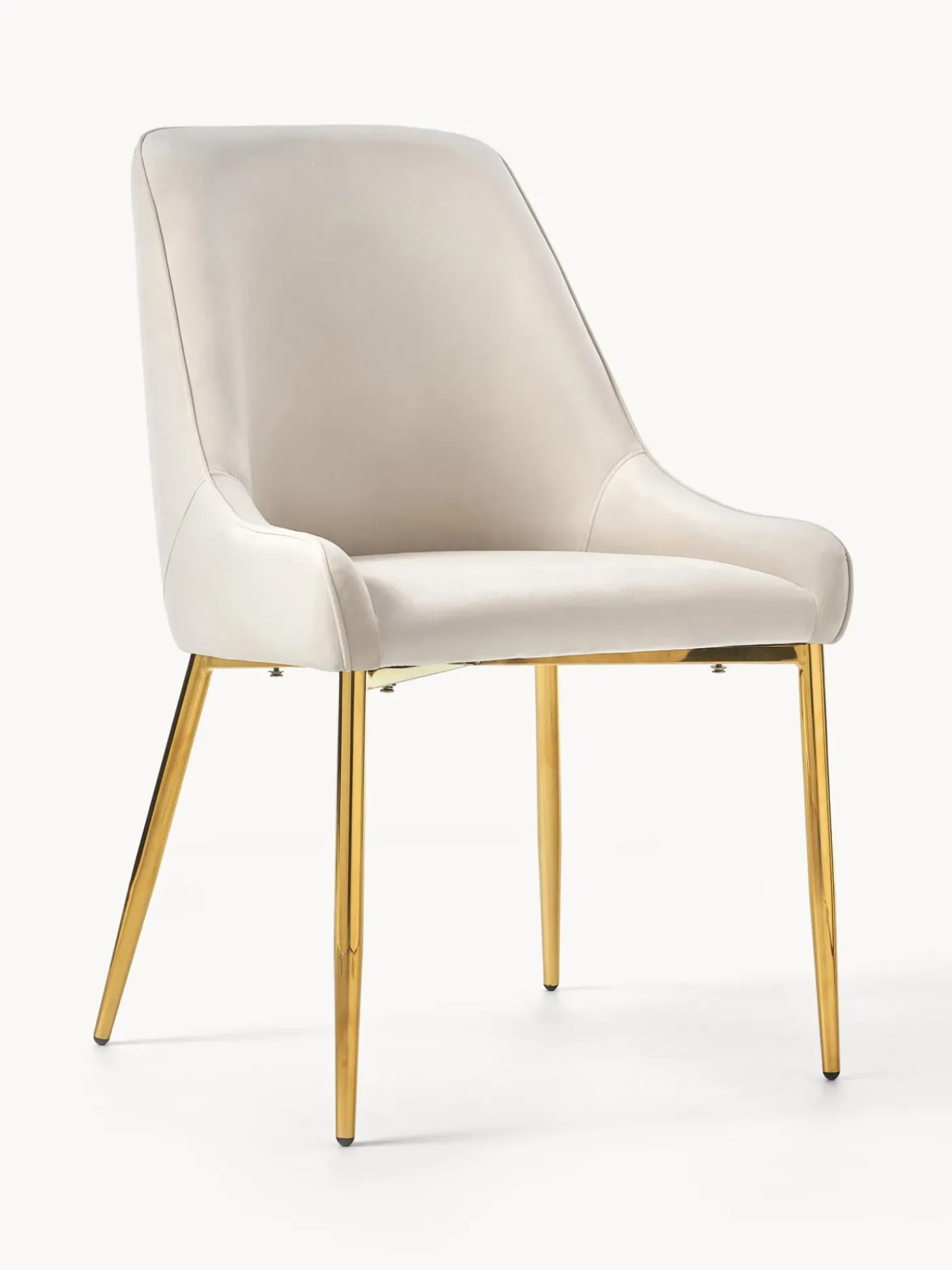 Silla Tapizada En Terciopelo Ava