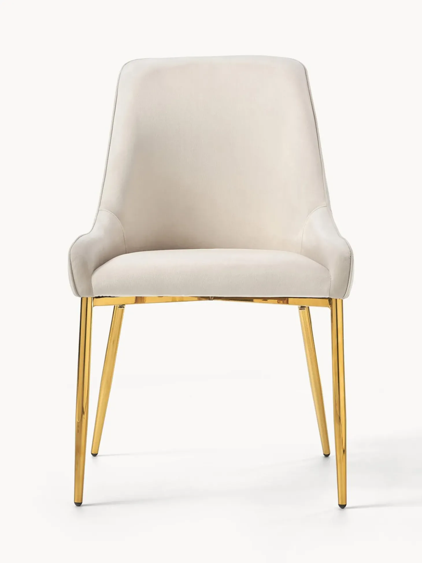 Silla Tapizada En Terciopelo Ava