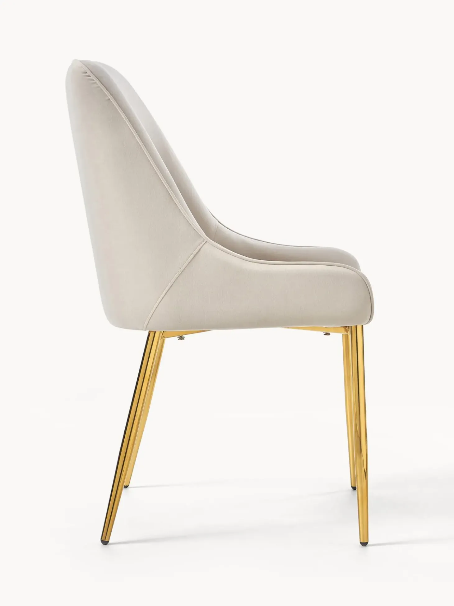 Silla Tapizada En Terciopelo Ava