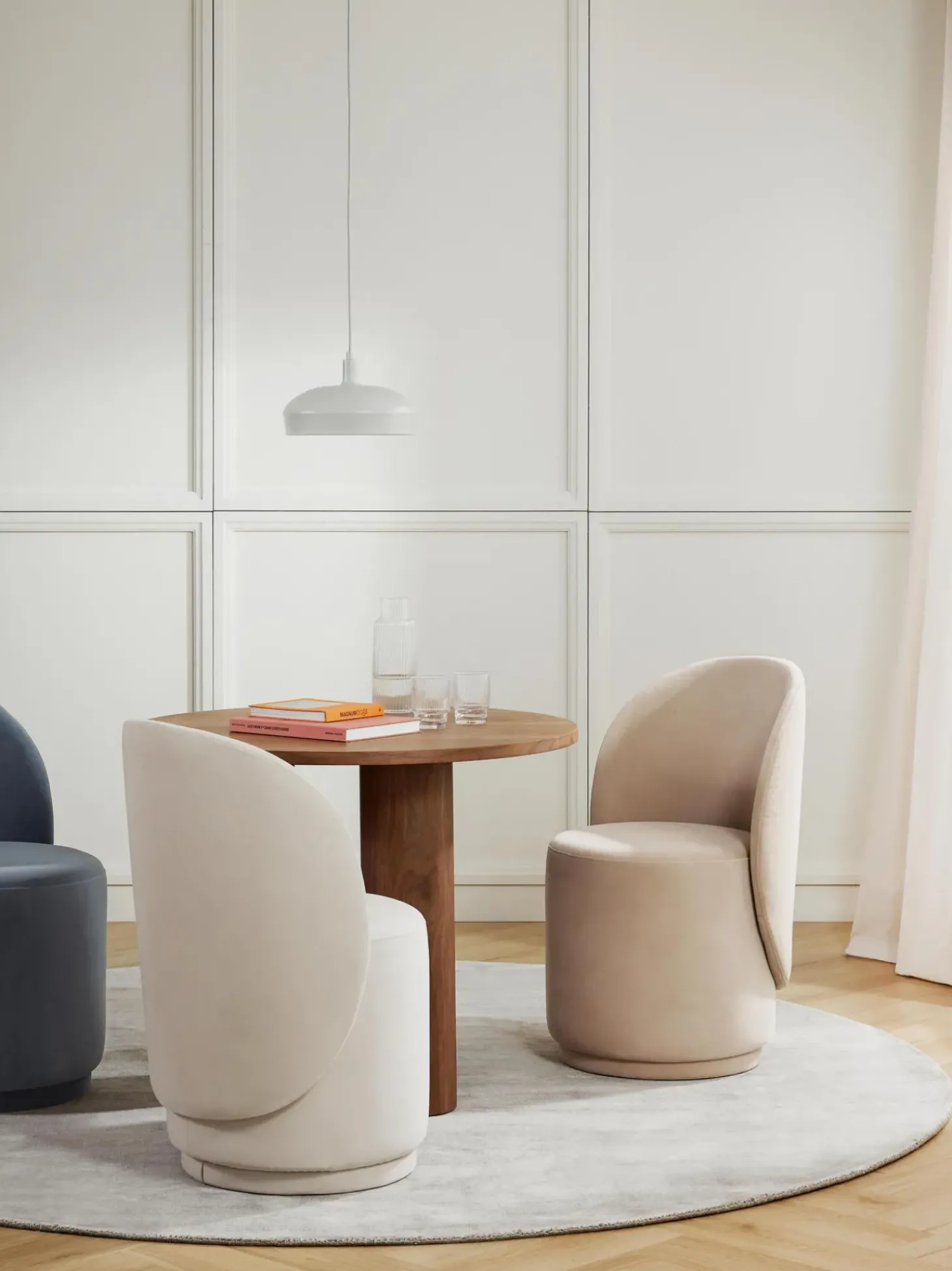 Silla Tapizada En Terciopelo Zeyno