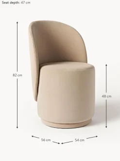 Silla Tapizada En Terciopelo Zeyno