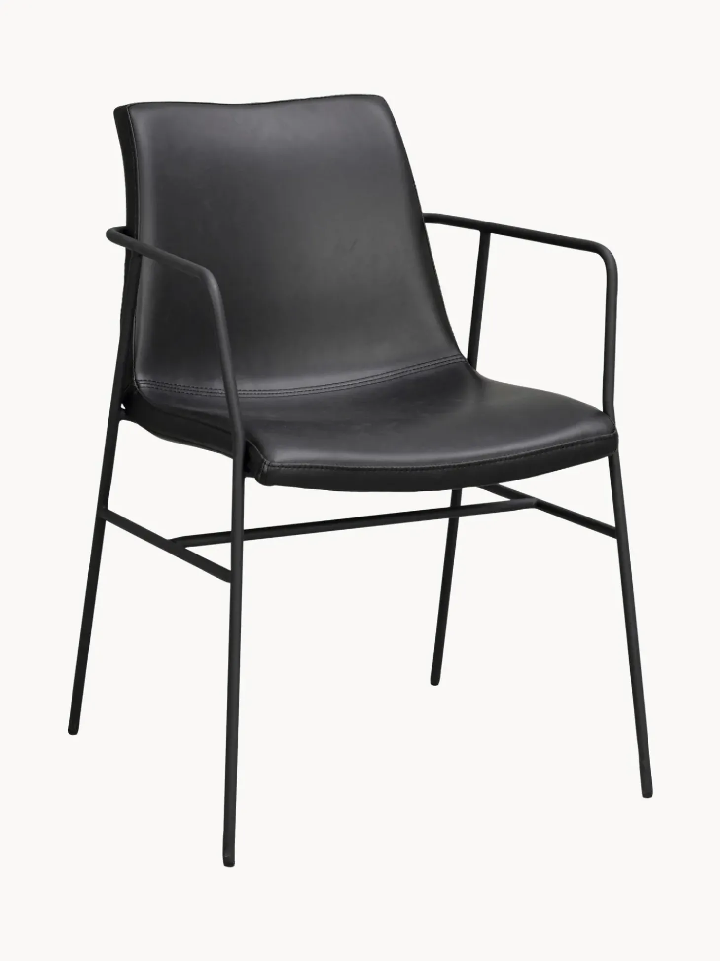 Sillas Con Reposabrazos De Cuero Sintetico Huntingbay, 2 Uds.