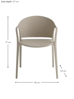 Sillas Con Reposabrazos De Plastico Monti, 2 Uds.